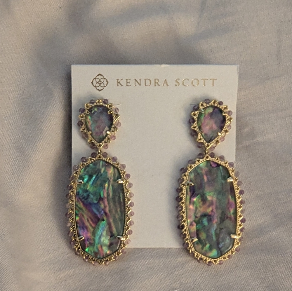NWOT Kendra Scott Lilac Abalone Parsons